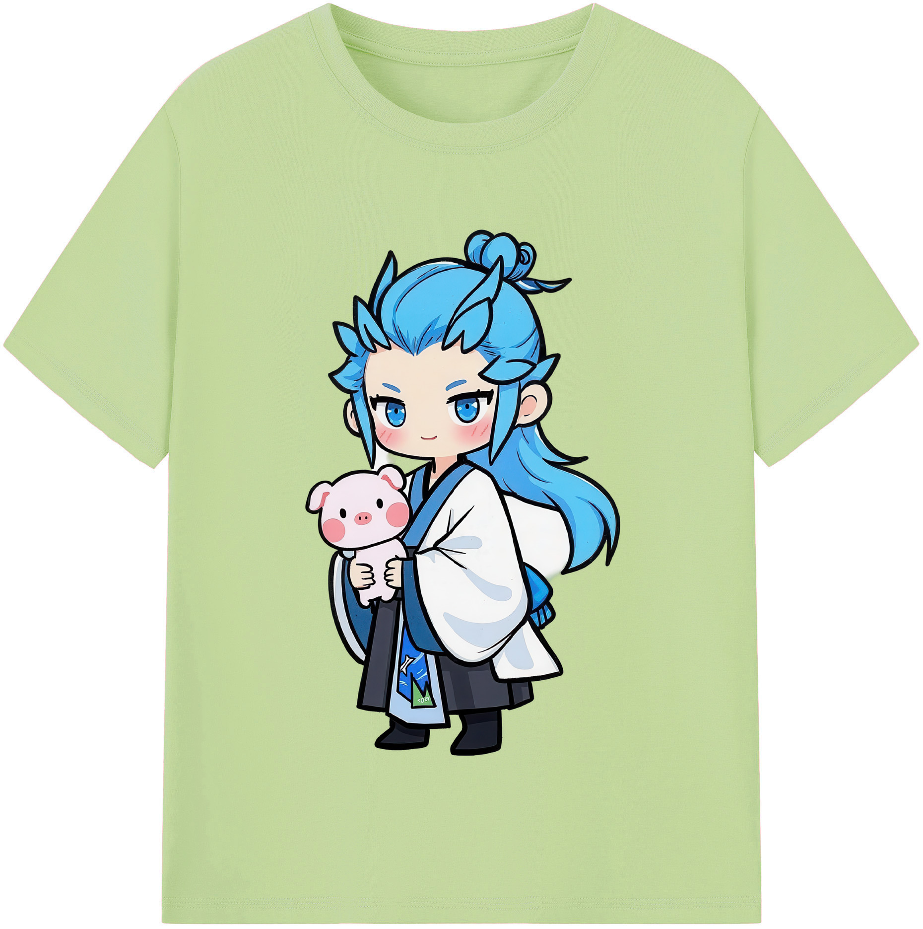 （画像用） Ne Zha 2 ナタ 魔童の大暴れ 綿100％半袖Tシャツ（フロントプリント）